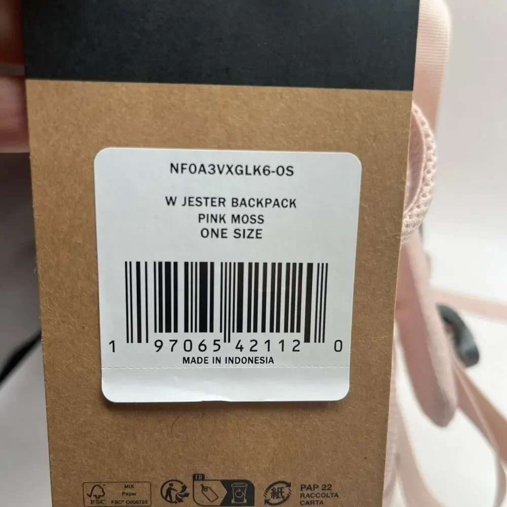 The North Face Women Jester Backpack 27L Laptop Bag 'Pink Moss' NWT